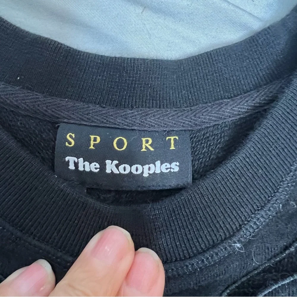 Womens The Kooples Black Cut-Out Side Zipper Sweatshirt Top M - Picture 5 of 11